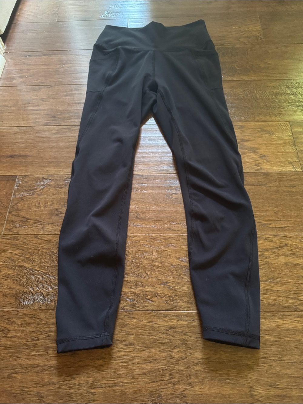 Gottex Size S Black High-Waist Athletic Leggings with pockets. EUC